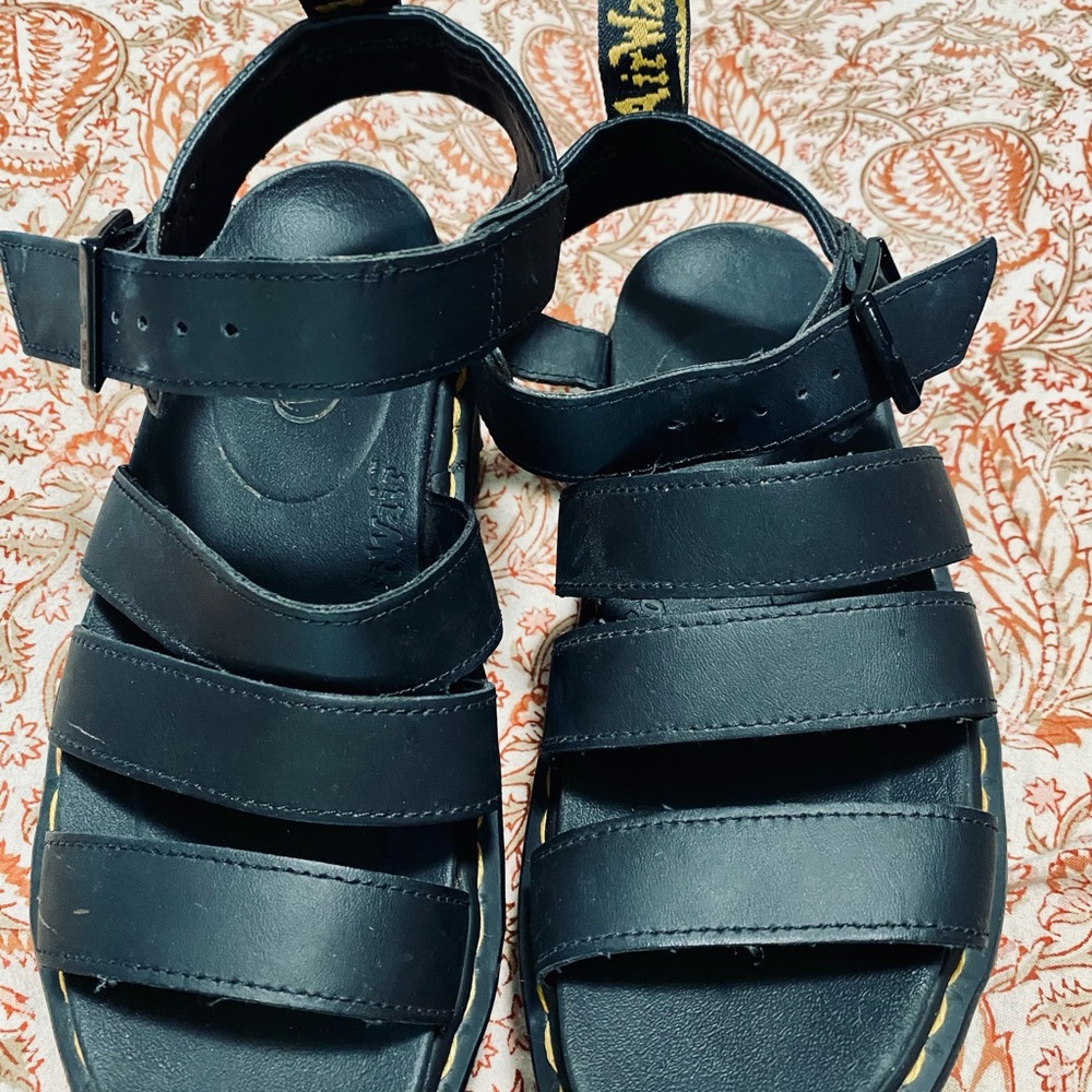 Dr. Martens Black Chunky Sandals